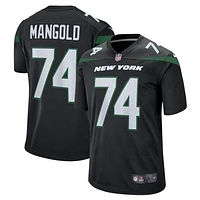 Men's Nike Nick Mangold Black New York Jets Retired Player Jersey