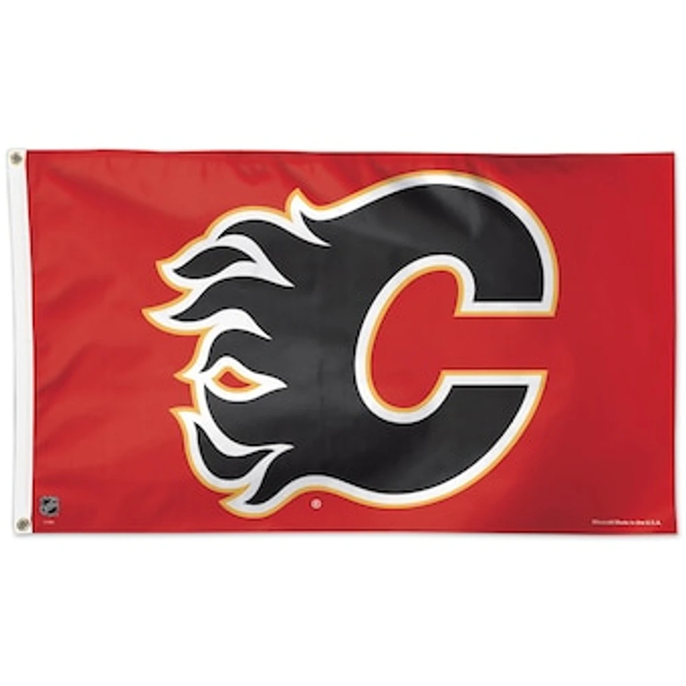 WinCraft Calgary Flames 3' x 5' Deluxe - Single-Sided Flag