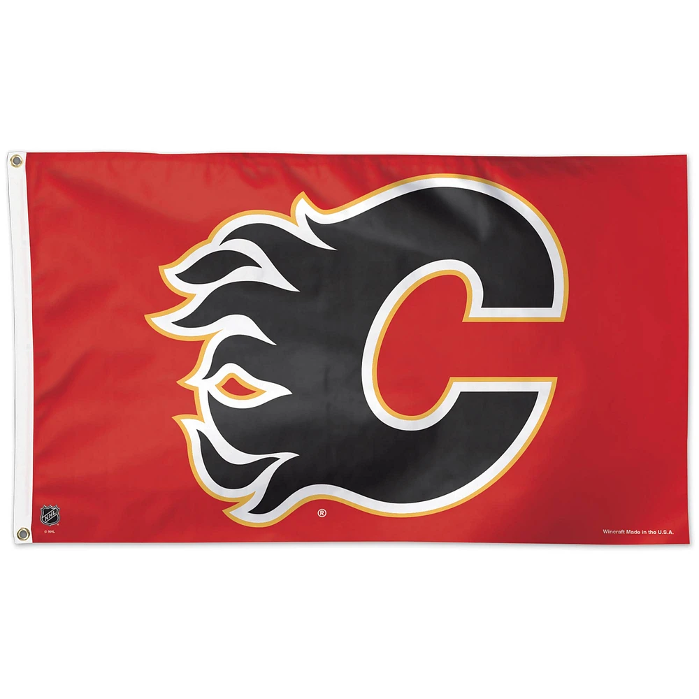 WinCraft Calgary Flames 3' x 5' Deluxe - Single-Sided Flag