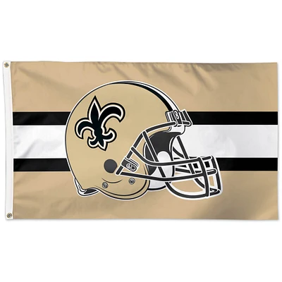 WinCraft New Orleans Saints 3' x 5' Helmet Deluxe - Single-Sided Flag