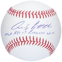 Andy Pettitte New York Yankees Autographed Baseball with "MLB RECORD 19 POSTSEASON WINS" Inscription