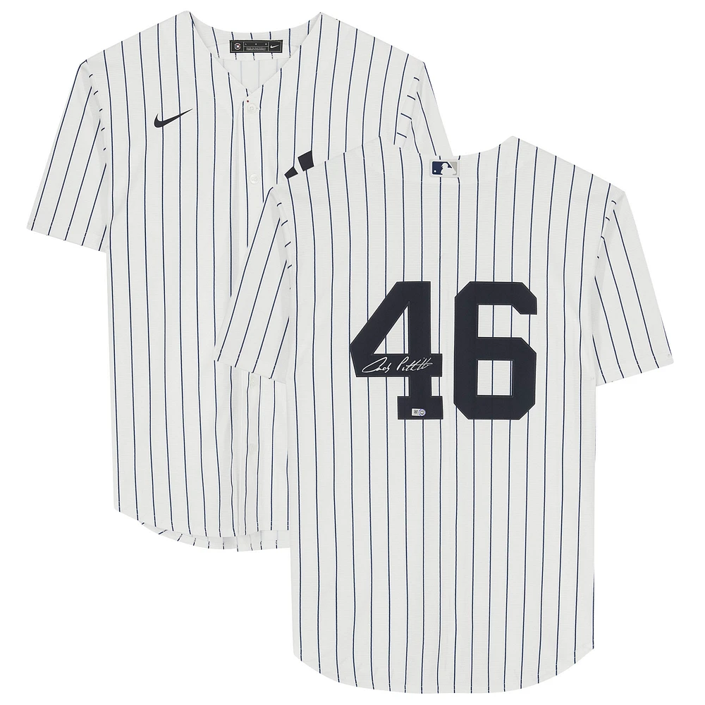 Andy Pettitte New York Yankees Autographed White Nike Replica Jersey