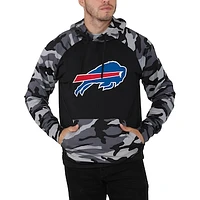 Men's FOCO Black/Camo Buffalo Bills Raglan - Pullover Hoodie