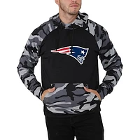 Men's FOCO Black/Camo New England Patriots Raglan - Pullover Hoodie