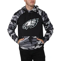 Men's FOCO Black/Camo Philadelphia Eagles Raglan - Pullover Hoodie