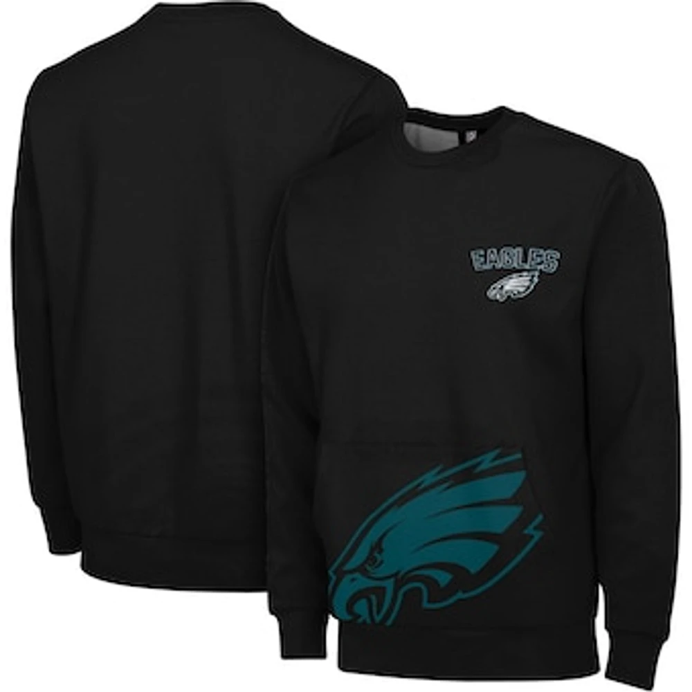 Men's FOCO Black Philadelphia Eagles Pocket - Pullover Sweater