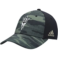 Men's adidas Camo Arizona State Sun Devils Military Appreciation Primegreen Flex Hat