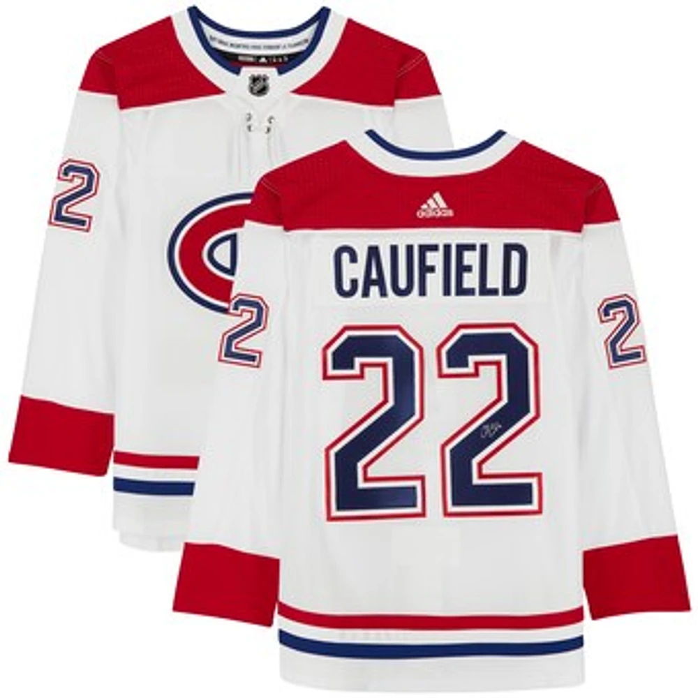 Cole Caufield Montreal Canadiens Autographed adidas White Authentic Jersey