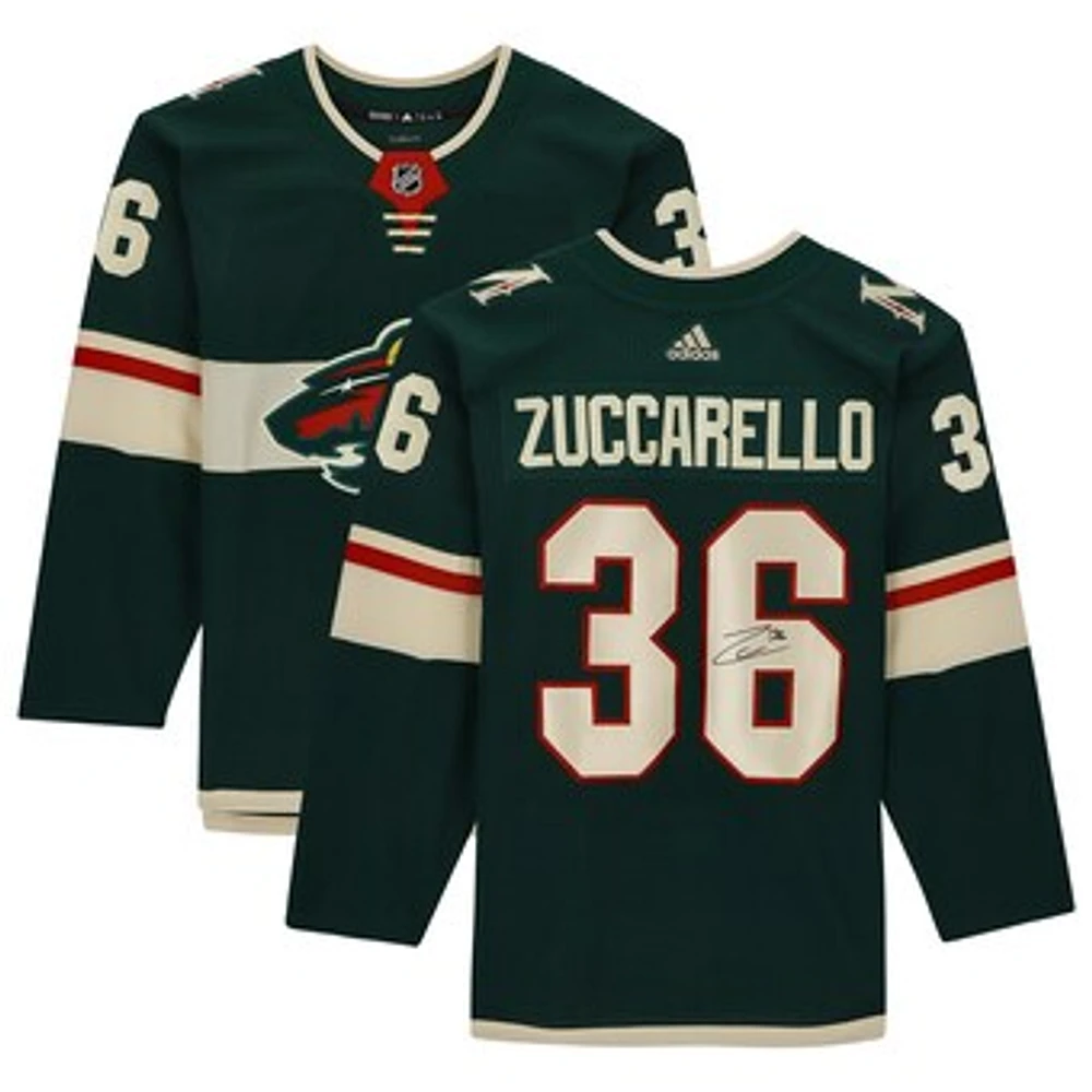 Mats Zuccarello Green Minnesota Wild Autographed adidas Authentic Jersey