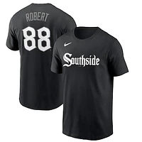 Men's Nike Luis Robert Jr. Black Chicago White Sox City Connect Name & Number T-Shirt