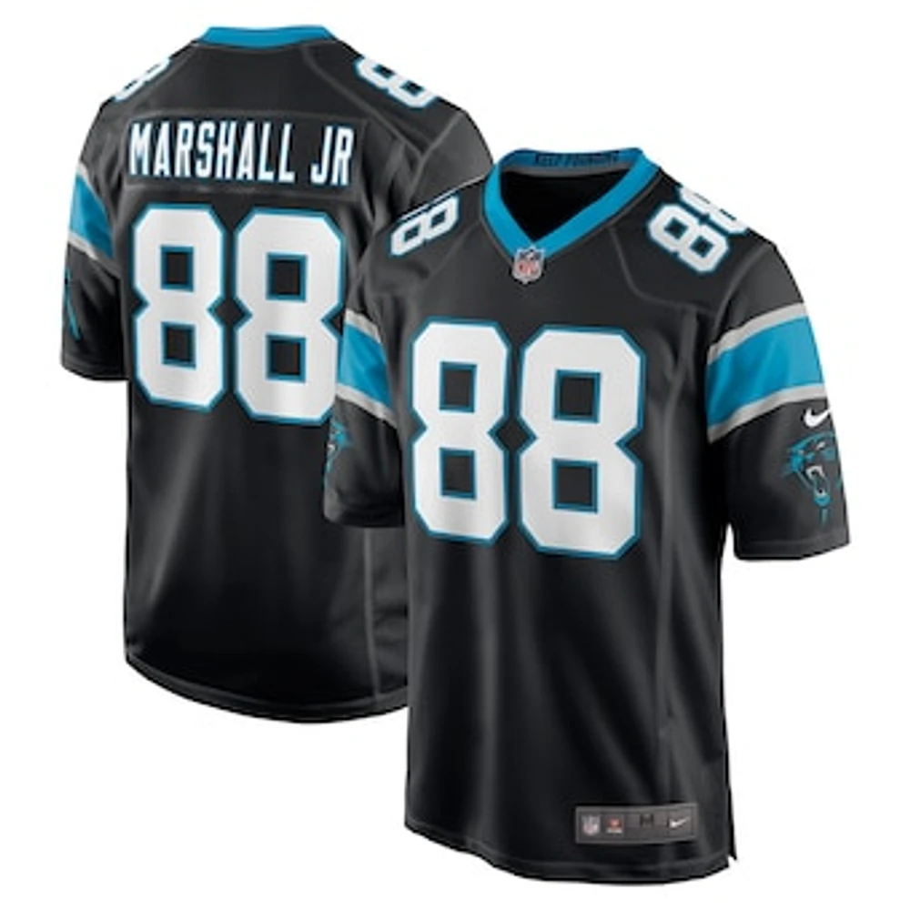 Men's Nike Terrace Marshall Jr. Black Carolina Panthers Player Game Jersey