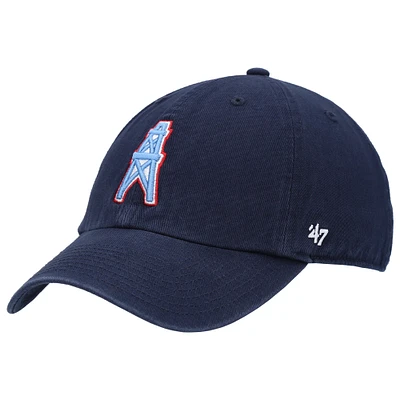 Men's '47 Navy Houston Oilers Clean Up Legacy Adjustable Hat