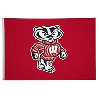 Wisconsin Badgers 5' x 8' Mascot Flag