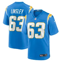 Men's Nike Corey Linsley Powder Blue Los Angeles Chargers Game Player Jersey