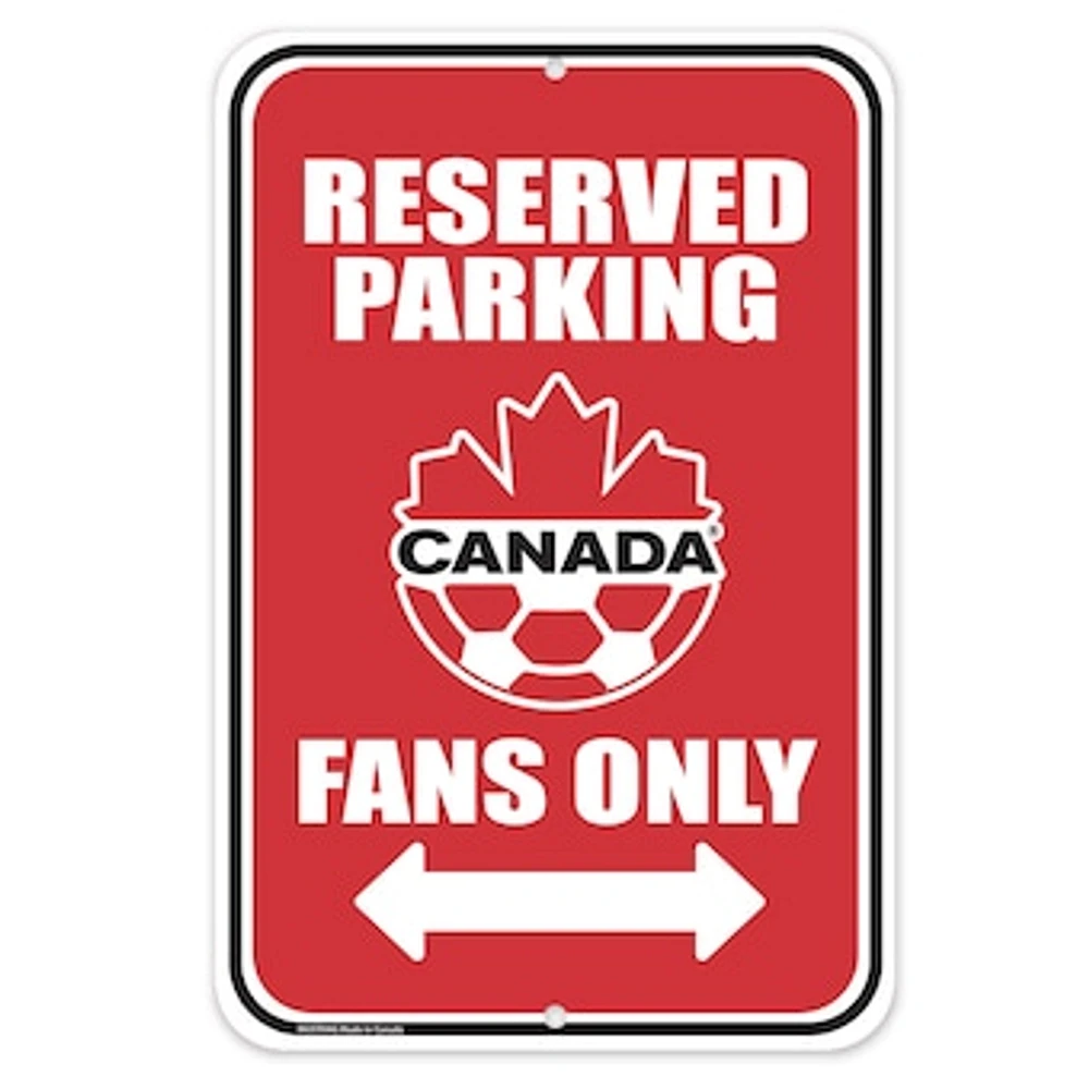 Canada Soccer 10'' x 15'' Parking - Sign