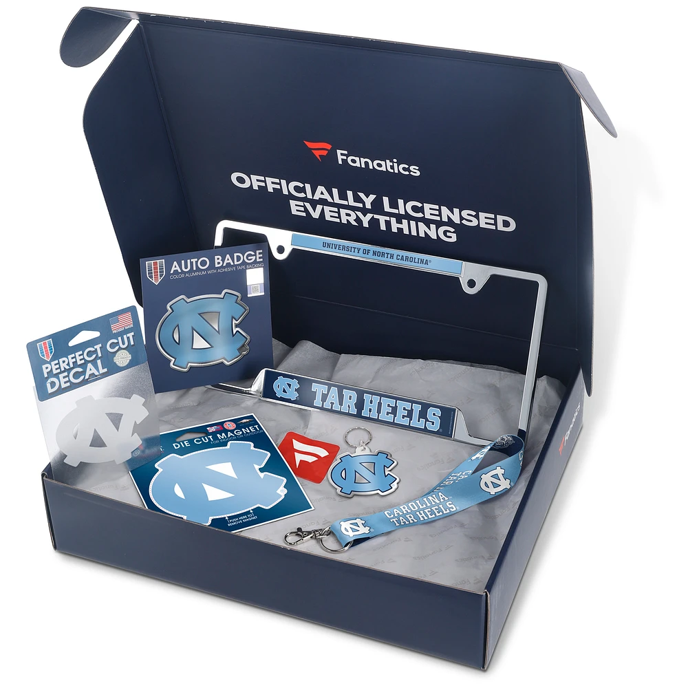 North Carolina Tar Heels Fanatics Pack Automotive-Themed Gift Box - $55+ Value