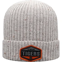 Men's Top of the World Gray Clemson Tigers Alp Cuffed Knit Hat