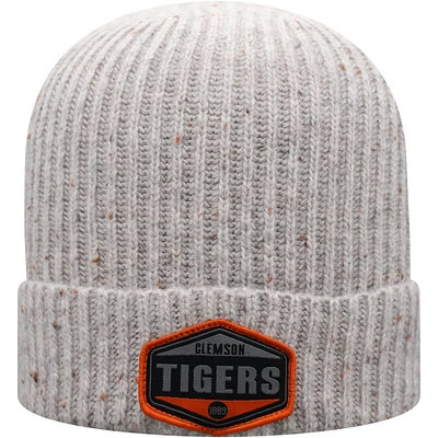 Men's Top of the World Gray Clemson Tigers Alp Cuffed Knit Hat