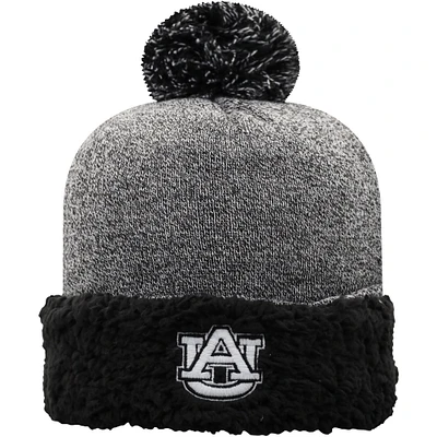 Women's Top of the World Black Auburn Tigers Snug Cuffed Knit Hat with Pom