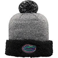 Women's Top of the World Black Florida Gators Snug Cuffed Knit Hat with Pom