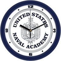 Navy Midshipmen 11.5'' Suntime Premium Glass Face Traditional Logo Wall Clock
