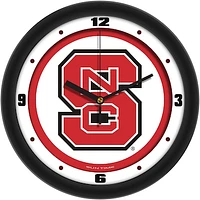 NC State Wolfpack 11.5'' Suntime Premium Glass Face Traditional Logo Wall Clock