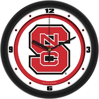 NC State Wolfpack 11.5'' Suntime Premium Glass Face Traditional Logo Wall Clock