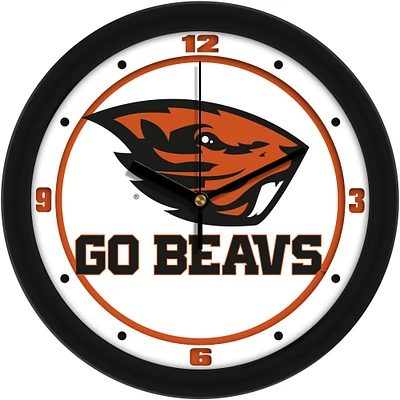 Oregon State Beavers 11.5'' Suntime Premium Glass Face Traditional Logo Wall Clock
