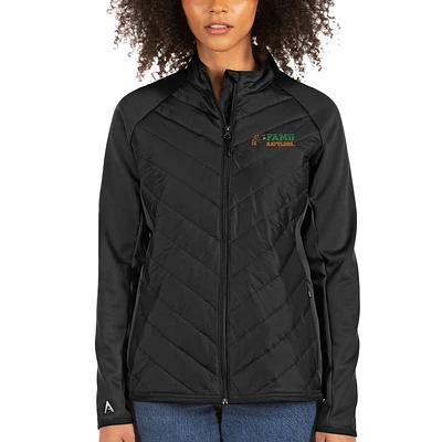 Women's Antigua Black Florida A&M Rattlers Altitude Full-Zip Puffer Jacket
