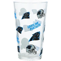 Carolina Panthers 16oz. Allover Print Pint Glass