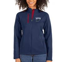 Women's Antigua Navy/Red Howard Bison Generation Full-Zip Jacket