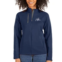 Women's Antigua Navy/Charcoal Jackson State Tigers Generation Full-Zip Jacket