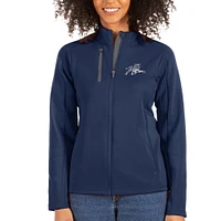 Women's Antigua Navy/Charcoal Jackson State Tigers Generation Full-Zip Jacket