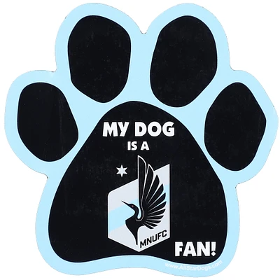 Minnesota United FC Paw Car Magnet