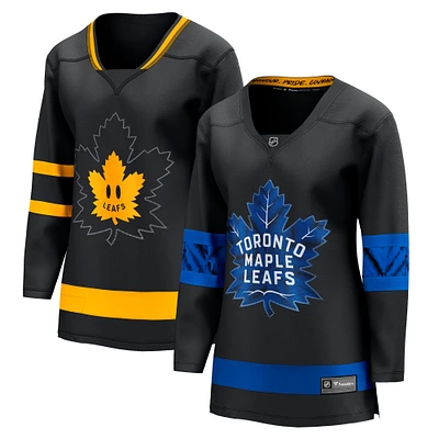 Women's Fanatics Black Toronto Maple Leafs - Alternate Premier Breakaway Reversible Blank Jersey