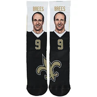 Men's For Bare Feet Drew Brees New Orleans Saints Career Highlights Crew Socks