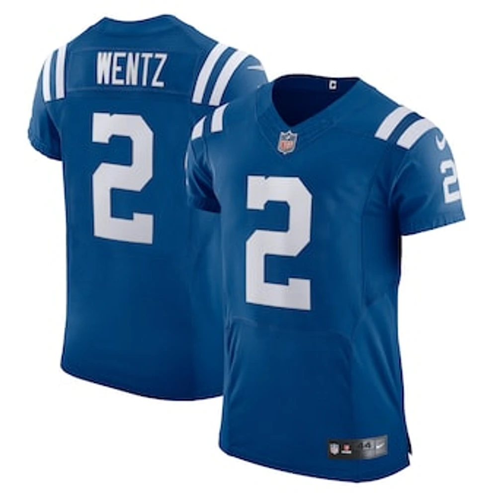 Men's Nike Carson Wentz Royal Indianapolis Colts Vapor Elite Player Jersey