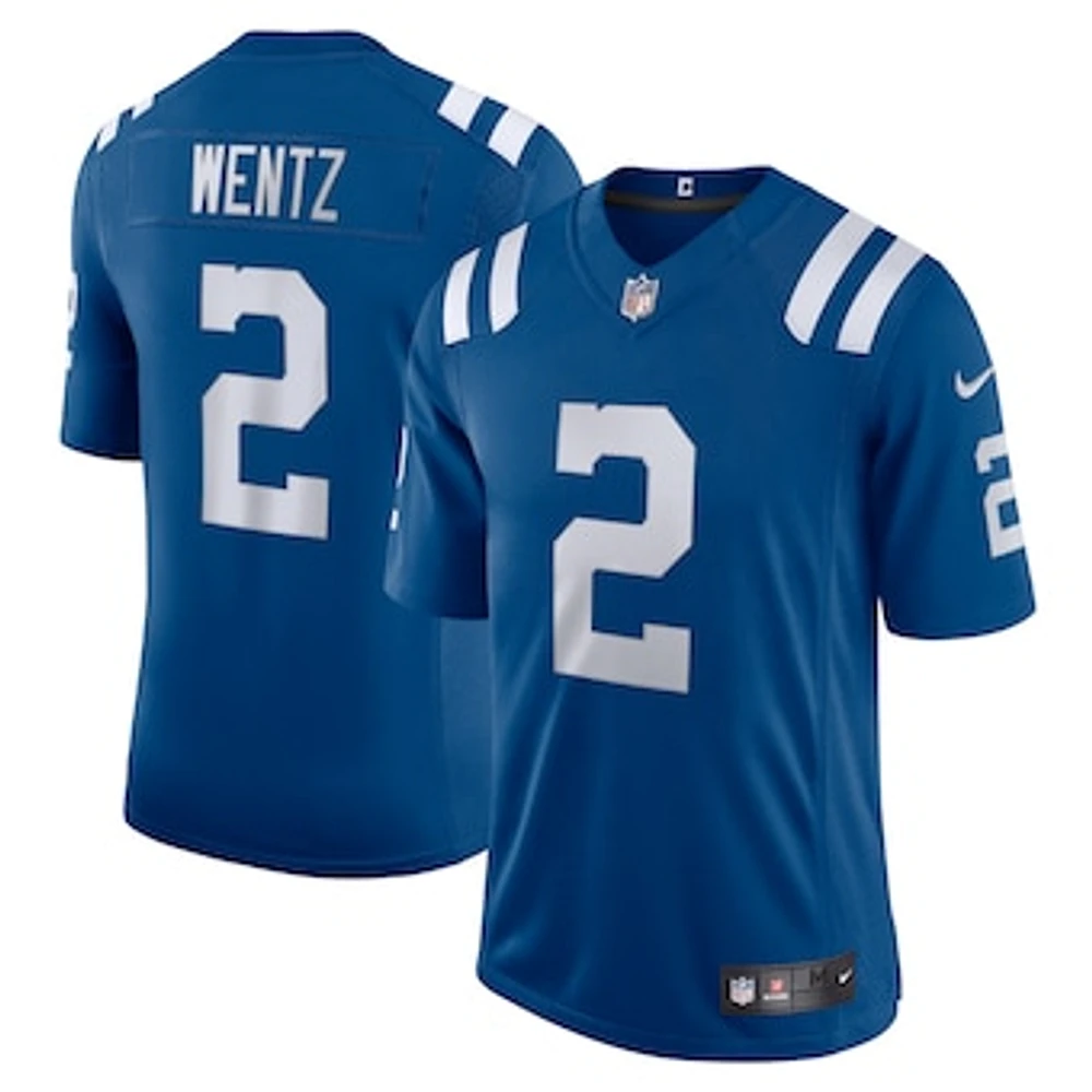 Men's Nike Carson Wentz Royal Indianapolis Colts Vapor Limited Jersey