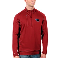 Men's Antigua Tennessee Titans Generation Quarter-Zip Pullover Jacket
