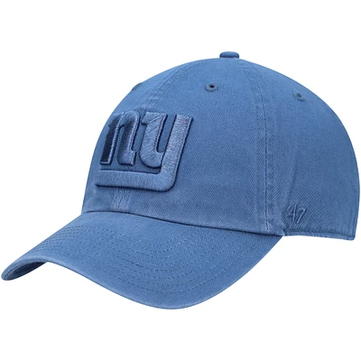 Men's '47 Timber Blue New York Giants Clean Up Adjustable Hat