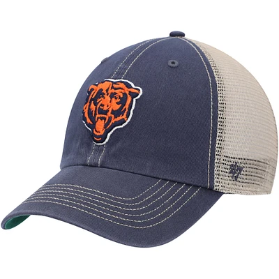 Men's '47 Navy/Natural Chicago Bears Trawler Trucker Clean Up Snapback Hat