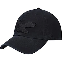 Men's '47 Black Philadelphia Eagles Tonal Team Clean Up Historic Logo Adjustable Hat