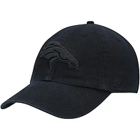 Men's '47 Black Denver Broncos Team Tonal Clean Up Adjustable Hat