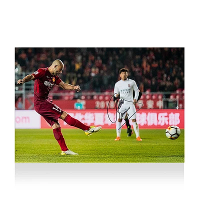 ICONS Javier Mascherano Liverpool Autographed Tackle On Ryan Giggs Photograph