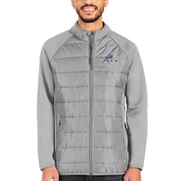 Men's Antigua Silver Jackson State Tigers Altitude Full-Zip Jacket