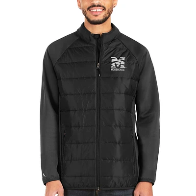 Men's Antigua Black Morehouse Maroon Tigers Altitude Full-Zip Jacket