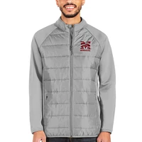 Men's Antigua Silver Morehouse Maroon Tigers Altitude Full-Zip Jacket