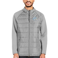 Men's Antigua Silver Southern University Jaguars Altitude Full-Zip Jacket