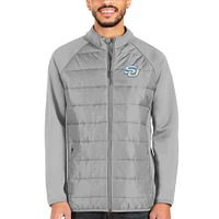 Men's Antigua Silver Southern University Jaguars Altitude Full-Zip Jacket