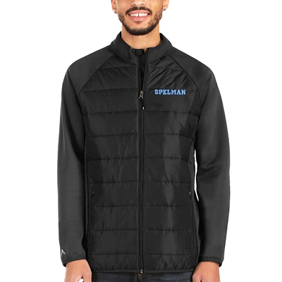 Men's Antigua Black Spelman College Jaguars Altitude Full-Zip Jacket